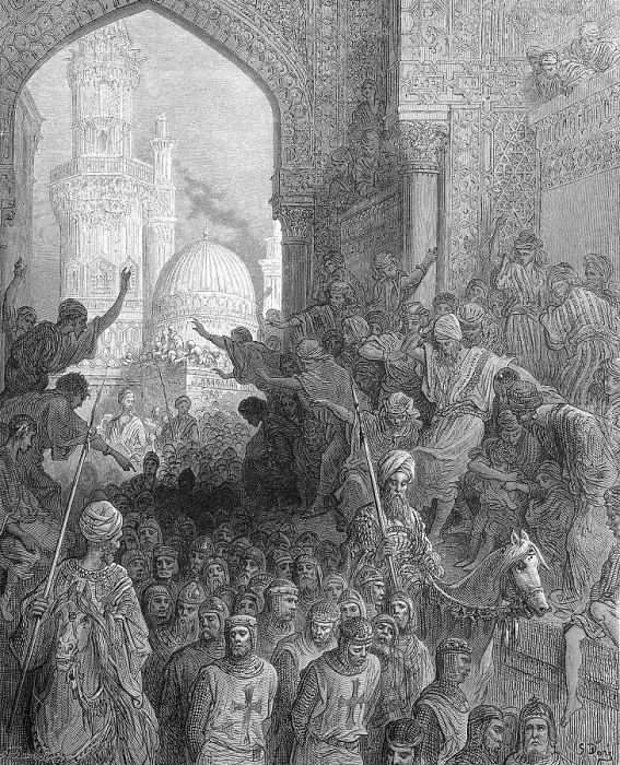 Framed Print : Captured Knights Templar in Cairo, Fourth Crusade, Egypt, Historical, digital reproduction of an original 19th century artwork Framed Print : Captured Knights Templar in Cairo, Fourth Crusade, Egypt, Historical, digital reproduction of an original 19th century artwork