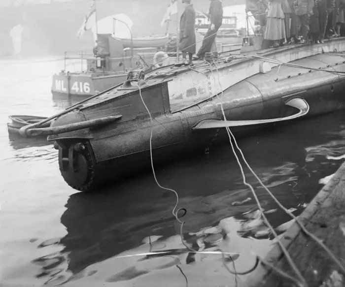 Framed Print : Captured U-Boat Framed Print : Captured U-Boat