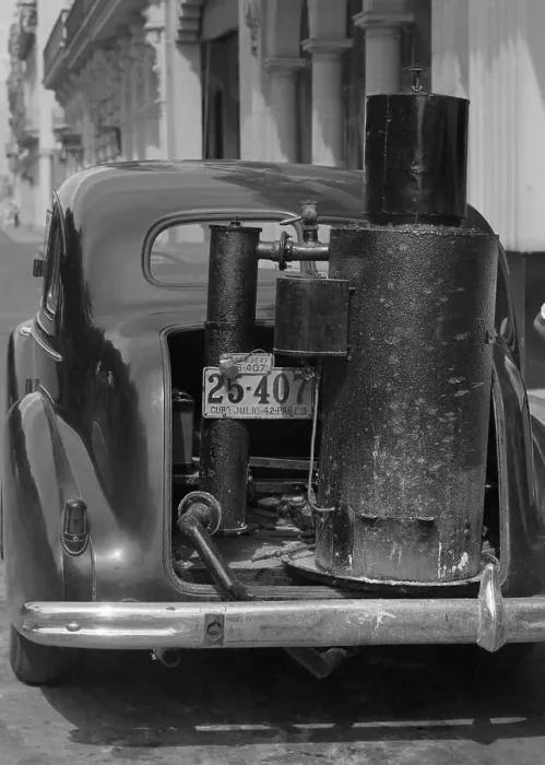 Framed Print : Car Gasifiers