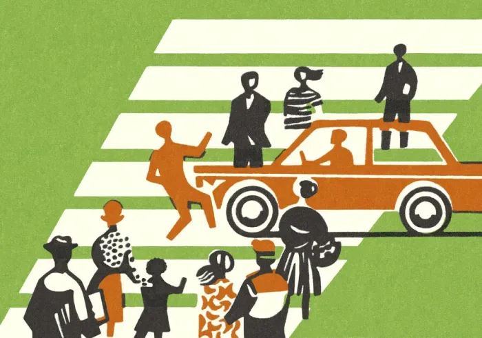 Framed Print : Car Hitting a Pedestrian Framed Print : Car Hitting a Pedestrian