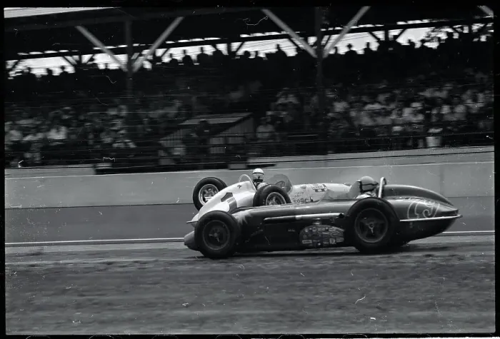 Framed Print : Car Losing Wheel During Indy 500 Race Framed Print : Car Losing Wheel During Indy 500 Race