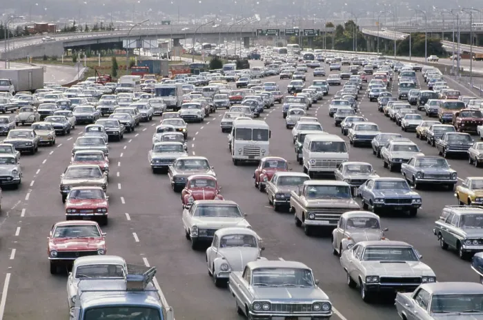 Framed Print : Car Traffic On Highway, Santa Monica Framed Print : Car Traffic On Highway, Santa Monica