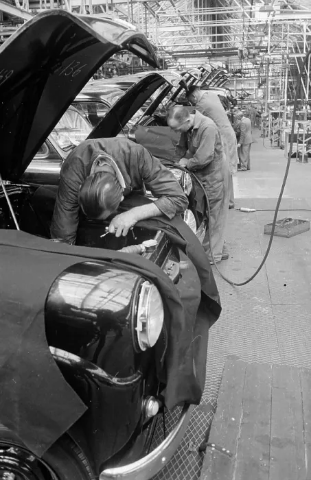 Framed Print : Car Workers Framed Print : Car Workers