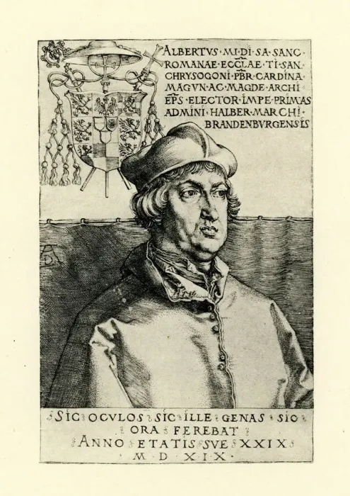 Framed Print : Cardinal Albrecht of Brandenburg