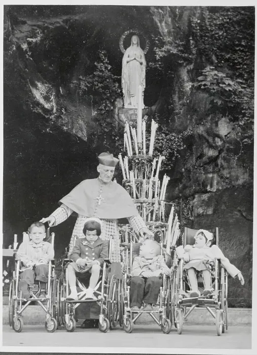 Framed Print : Cardinal Cushing Visiting Sick Children Framed Print : Cardinal Cushing Visiting Sick Children