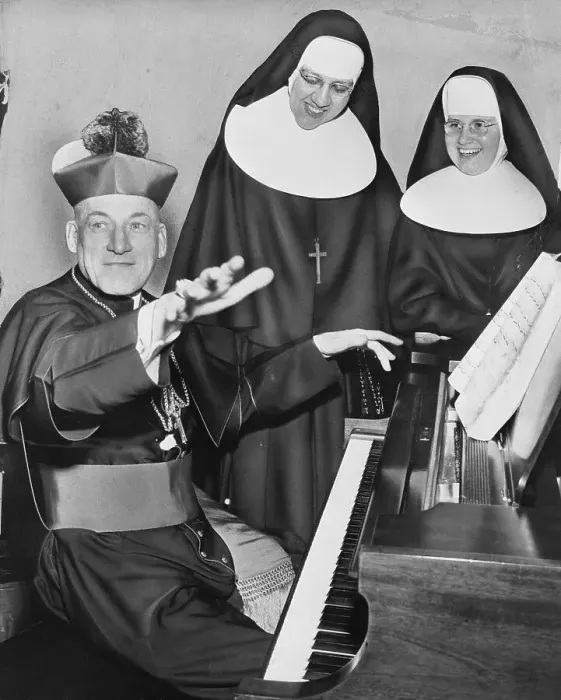 Framed Print : Cardinal Richard Cushing Playing Piano Framed Print : Cardinal Richard Cushing Playing Piano