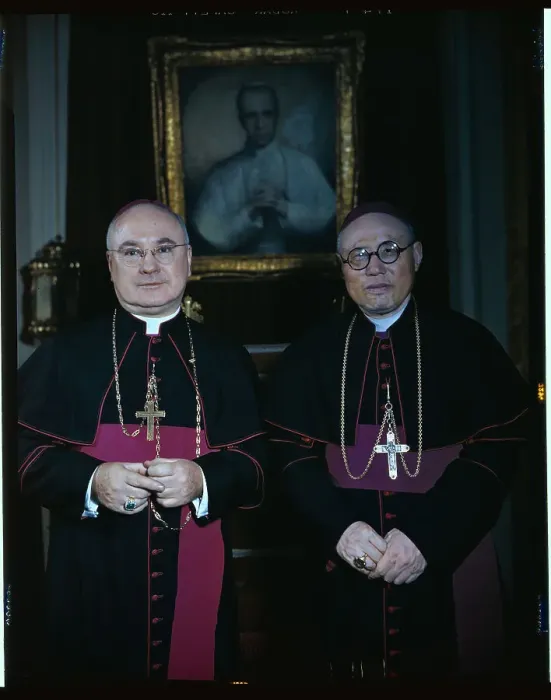 Framed Print : Cardinal Spellman and Cardinal Tien Framed Print : Cardinal Spellman and Cardinal Tien