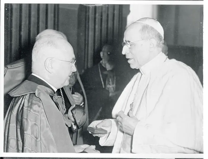 Framed Print : Cardinal Spellman Receiving Medal Framed Print : Cardinal Spellman Receiving Medal