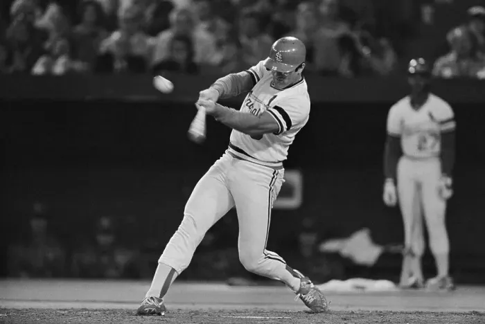 Framed Print : Cardinals Darrell Porter in World Series Action Framed Print : Cardinals Darrell Porter in World Series Action