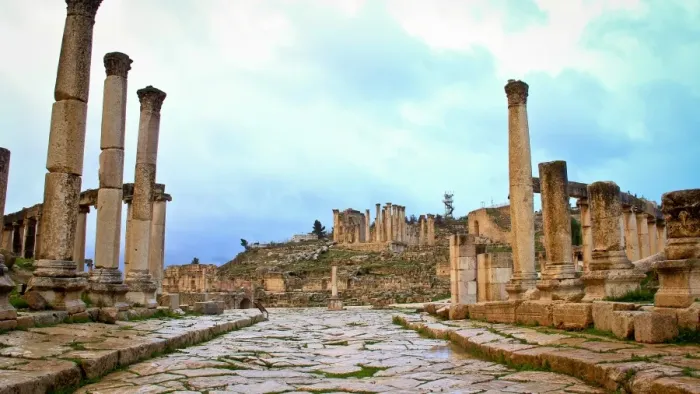 Framed Print : The Cardo Colonnaded Street