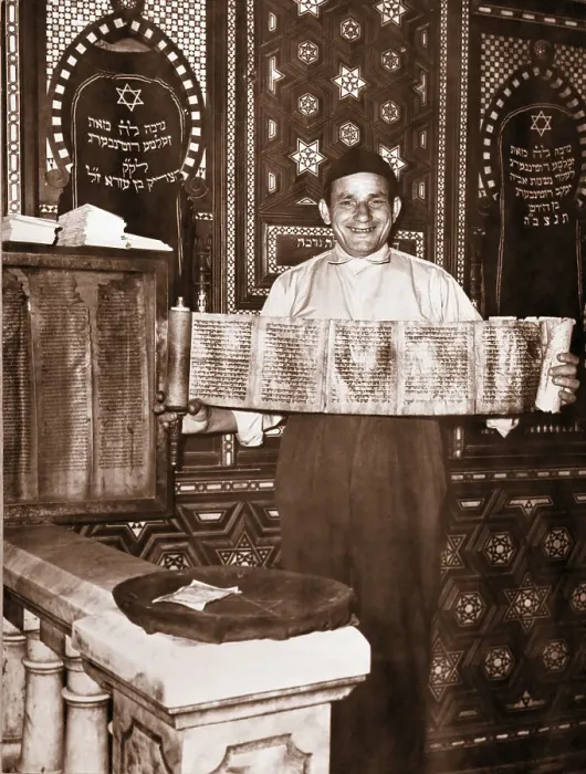 Framed Print : Caretaker Of Synagogue With Torah Framed Print : Caretaker Of Synagogue With Torah
