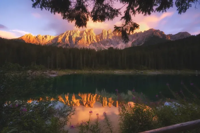Framed Print : Carezza lake Framed Print : Carezza lake