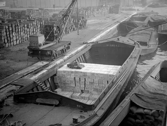 Framed Print : Cargo Barges Framed Print : Cargo Barges