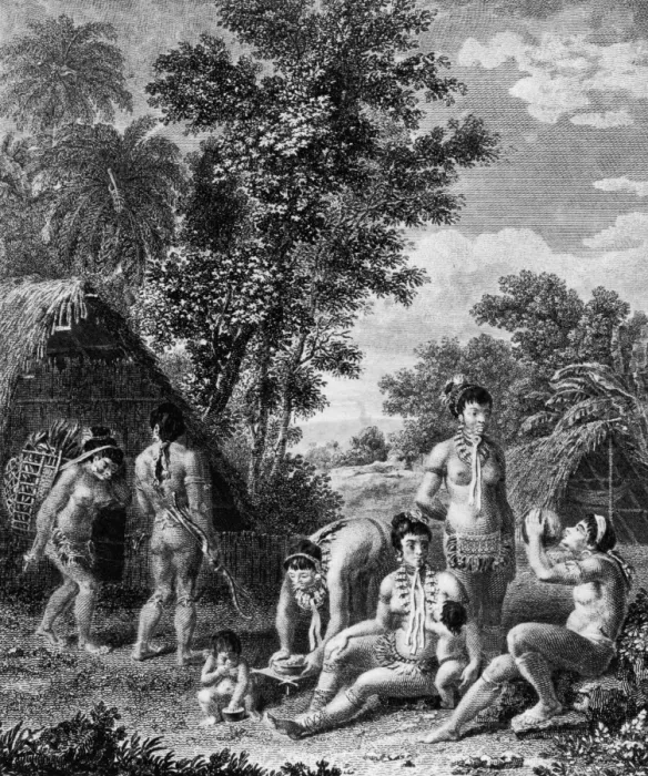 Framed Print : Carib Family Framed Print : Carib Family
