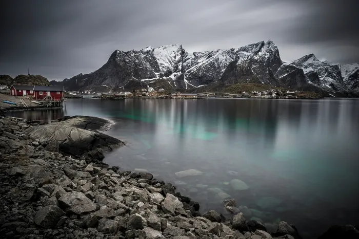 Framed Print : Caribbean waters in the arctic circle | norway Framed Print : Caribbean waters in the arctic circle | norway