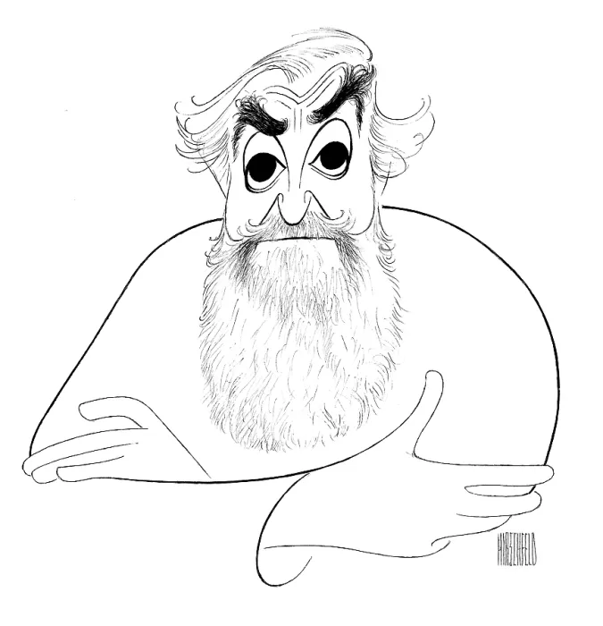 Framed Print : Caricature Of Al Hirschfeld Framed Print : Caricature Of Al Hirschfeld