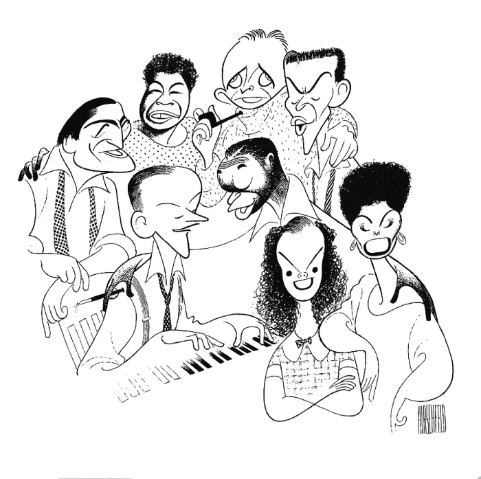 Framed Print : Caricature Of American Singers