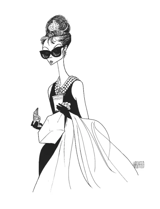 Framed Print : Caricature Of Audrey Hepburn Framed Print : Caricature Of Audrey Hepburn