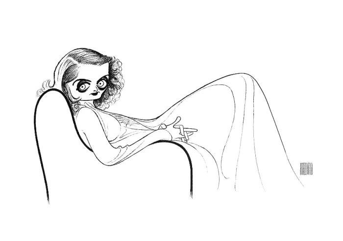Framed Print : Caricature Of Bette Davis Framed Print : Caricature Of Bette Davis