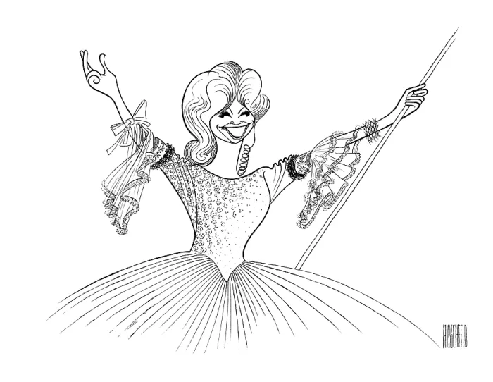 Framed Print : Caricature Of Beverly Sills Framed Print : Caricature Of Beverly Sills