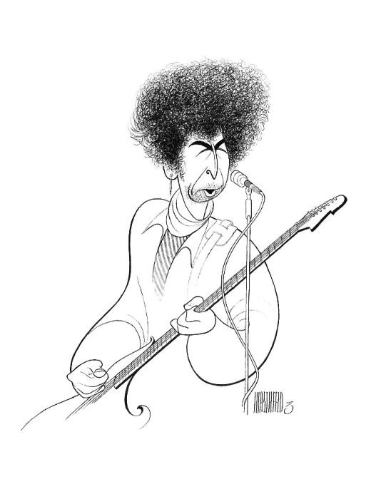 Framed Print : Caricature Of Bob Dylan