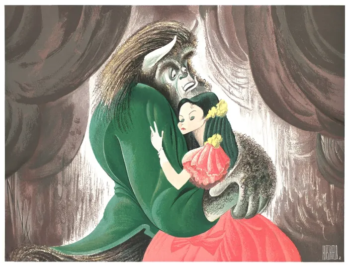 Framed Print : Caricature Of The Cast Of Beauty And The Beast