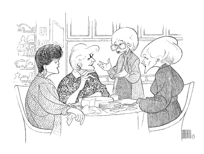Framed Print : Caricature Of The Cast Of The Golden Girls Framed Print : Caricature Of The Cast Of The Golden Girls