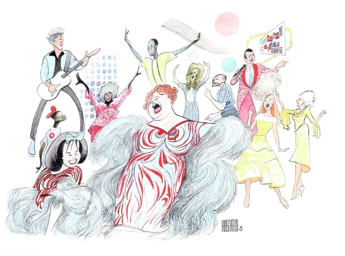 Framed Print : Caricature Of The Cast Of Hairspray Framed Print : Caricature Of The Cast Of Hairspray
