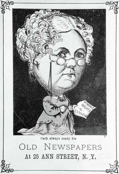 Framed Print : Caricature of Elizabeth Cady Stanton Framed Print : Caricature of Elizabeth Cady Stanton