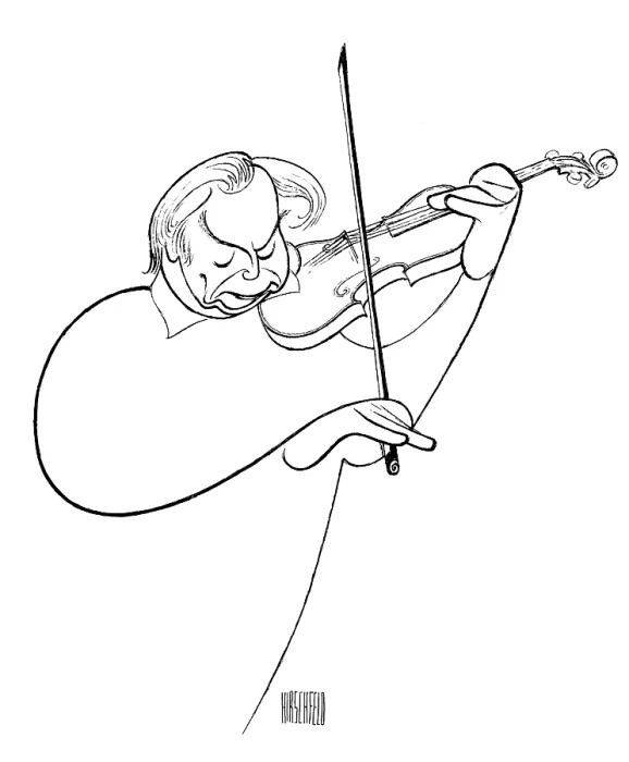 Framed Print : Caricature Of Isaac Stern Framed Print : Caricature Of Isaac Stern