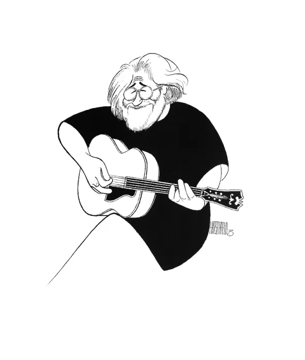 Framed Print : Caricature Of Jerry Garcia Framed Print : Caricature Of Jerry Garcia