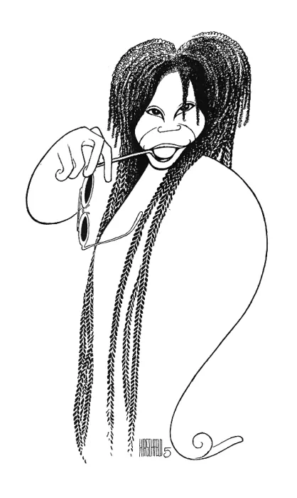 Framed Print : Caricature Of Whoopi Goldberg Framed Print : Caricature Of Whoopi Goldberg