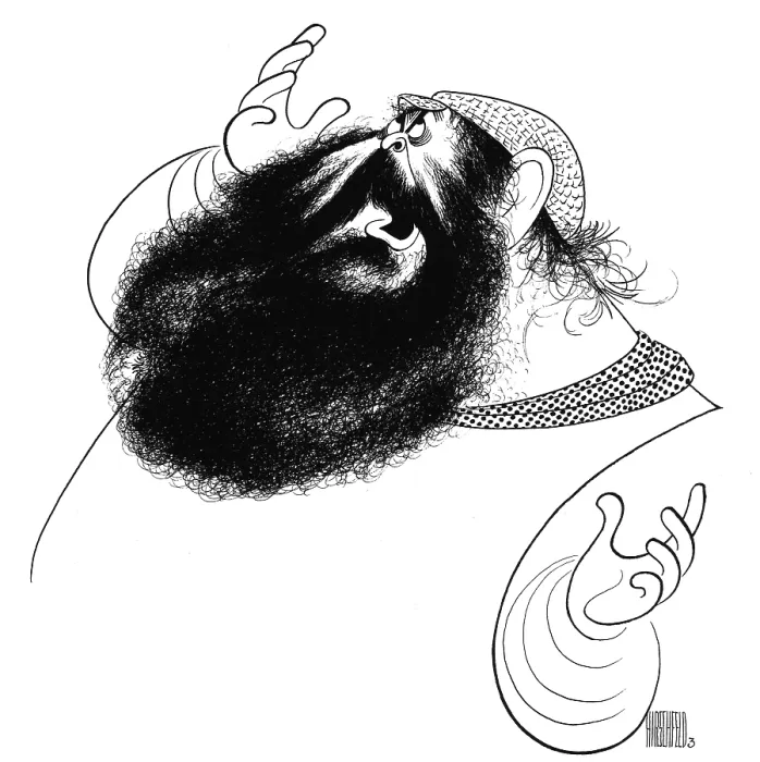 Framed Print : Caricature Of Zero Mostel Framed Print : Caricature Of Zero Mostel