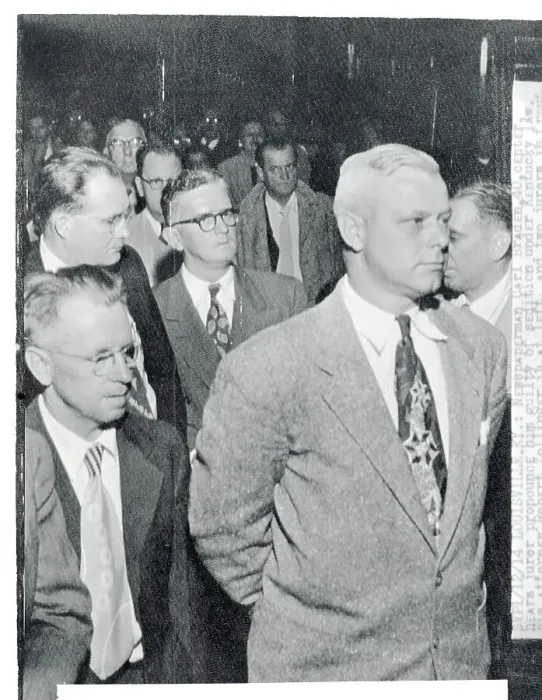 Framed Print : Carl Braden Listening to His Guilty Conviction Framed Print : Carl Braden Listening to His Guilty Conviction