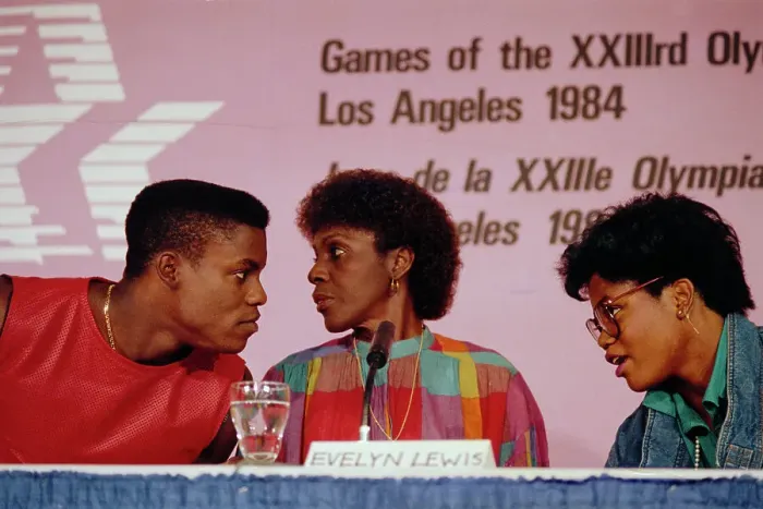 Framed Print : Carl Lewis with His Mother and Sister Framed Print : Carl Lewis with His Mother and Sister