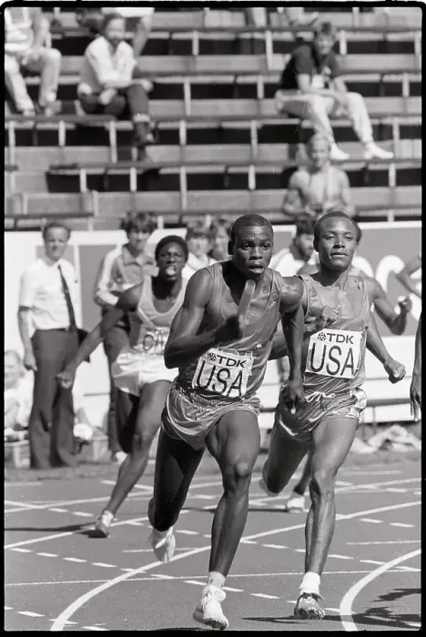 Framed Print : Carl Lewis Running W / Relay Baton Framed Print : Carl Lewis Running W / Relay Baton