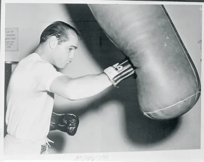 Framed Print : Carl Olson Hitting a Punching Bag Framed Print : Carl Olson Hitting a Punching Bag