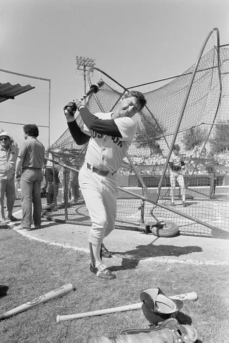 Framed Print : Carl Yastrzemski Practicing Framed Print : Carl Yastrzemski Practicing