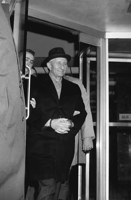 Framed Print : Carlo Gambino escorted by FBI agents Framed Print : Carlo Gambino escorted by FBI agents