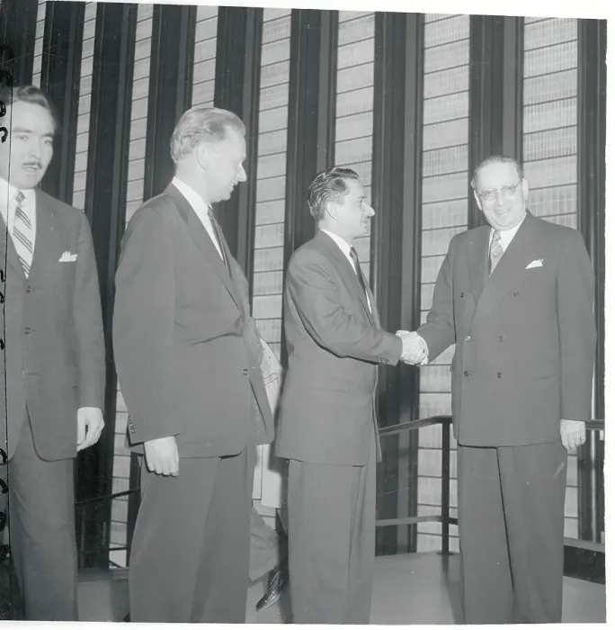 Framed Print : Carlos Castillo-Armas Being Greeted by Chilean Leader Framed Print : Carlos Castillo-Armas Being Greeted by Chilean Leader
