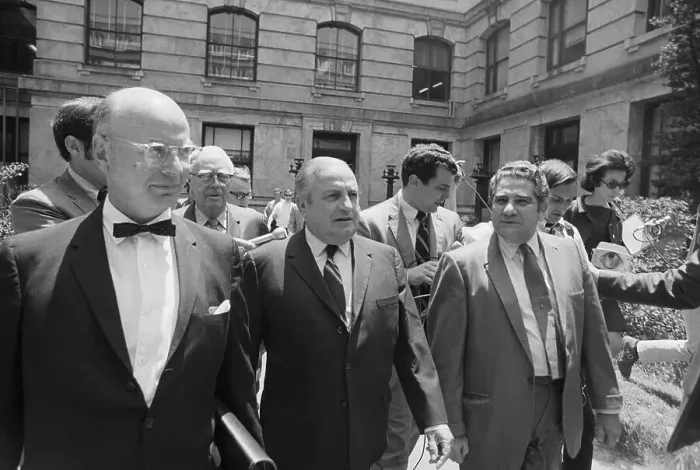 Framed Print : Carlos Marcello Leaves Federal Court Framed Print : Carlos Marcello Leaves Federal Court