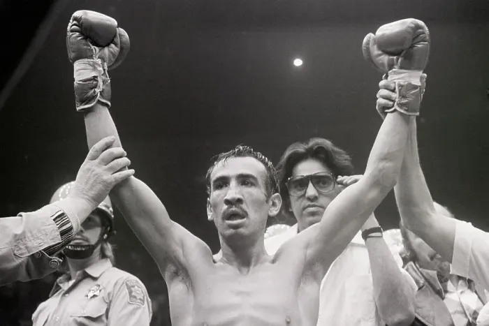 Framed Print : Carlos Zarate with Hands Held In Victory Framed Print : Carlos Zarate with Hands Held In Victory