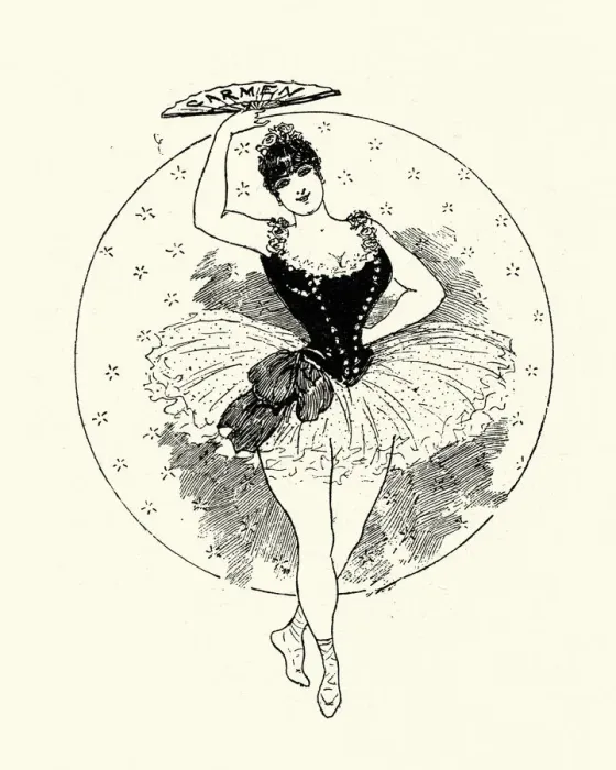 Framed Print : Carmen the Ballerina, Victorian, 19th Century Framed Print : Carmen the Ballerina, Victorian, 19th Century