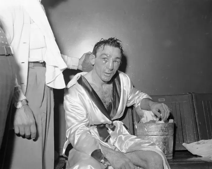 Framed Print : Carmen Basilio Losing Fight Framed Print : Carmen Basilio Losing Fight