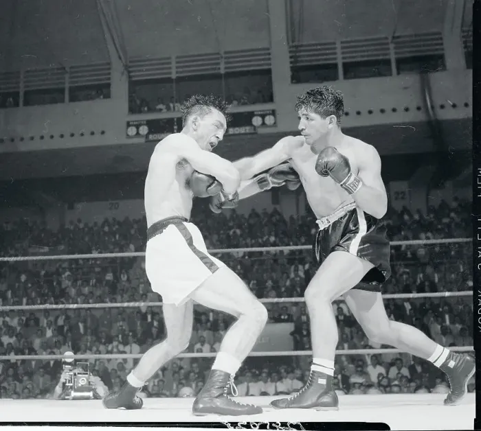 Framed Print : Carmen Basilio, Tony DeMarco Framed Print : Carmen Basilio, Tony DeMarco