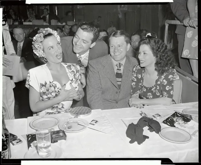 Framed Print : Carmen Miranda with Others Framed Print : Carmen Miranda with Others