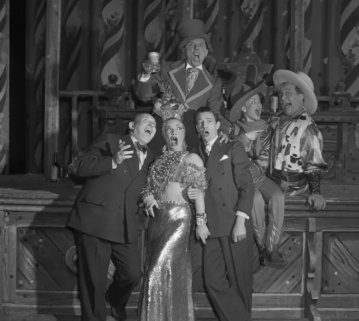 Framed Print : Carmen Miranda with Others Framed Print : Carmen Miranda with Others