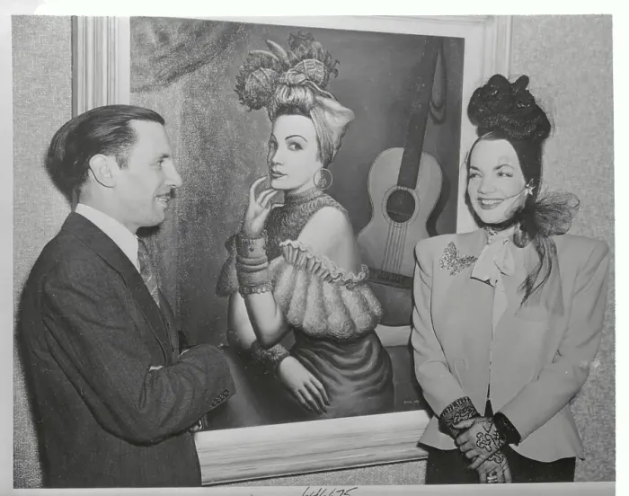 Framed Print : Carmen Miranda with Paul Meltsner