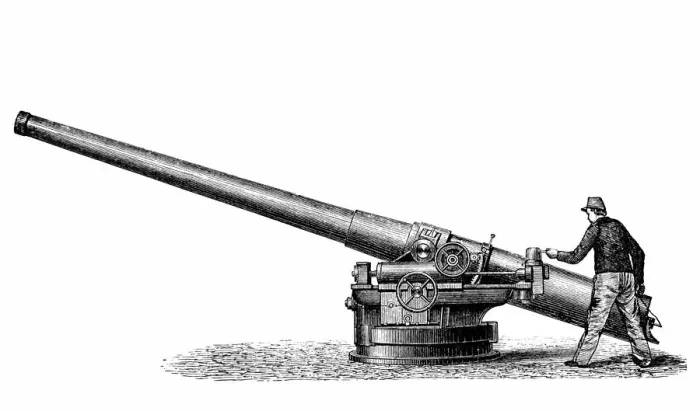 Framed Print : Carnets 15 cm - rapid-fire cannon