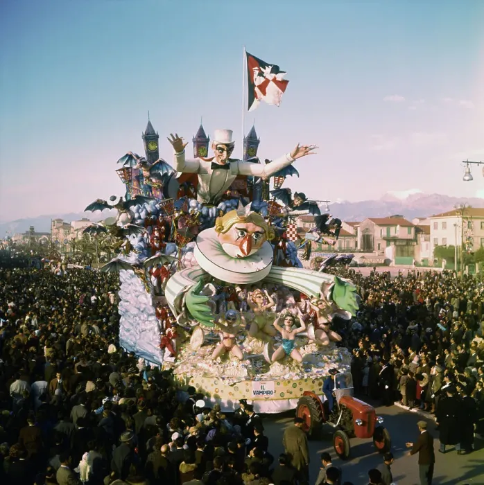 Framed Print : Carnival Float Passing Through Crowds Framed Print : Carnival Float Passing Through Crowds